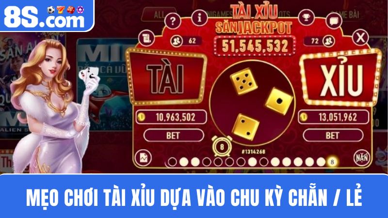 mẹo chơi Tài Xỉu dựa vào chu kỳ chẵn lẻ